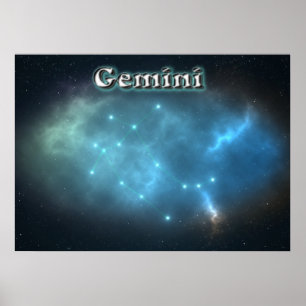 Póster Constelación de Gemini
