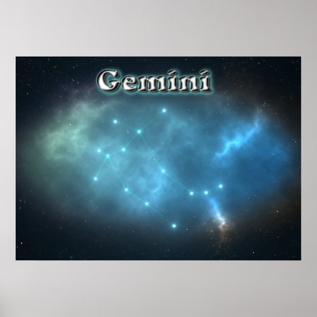 Póster Constelación de Gemini (Frente)