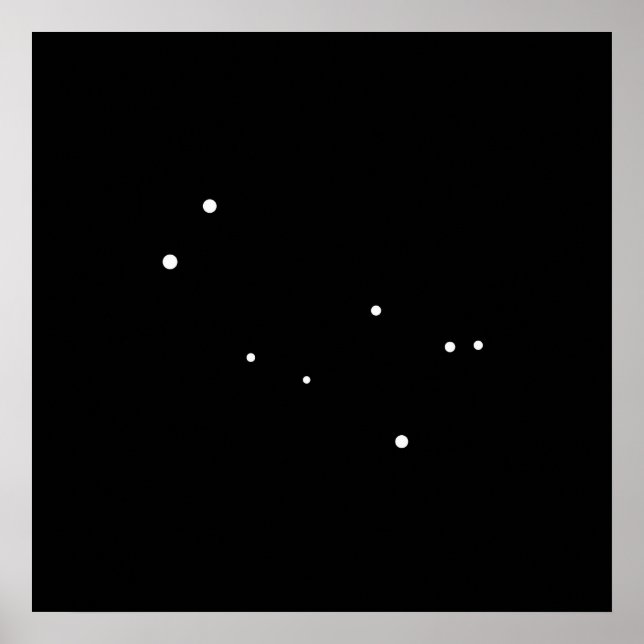 Póster Constelación de Gemini por Leslie Peppers (Frente)