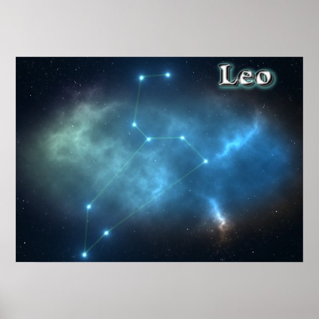 Póster Constelación de Leo (Frente)
