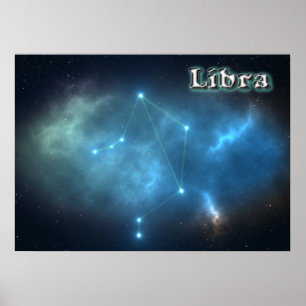 Póster Constelación de Libra