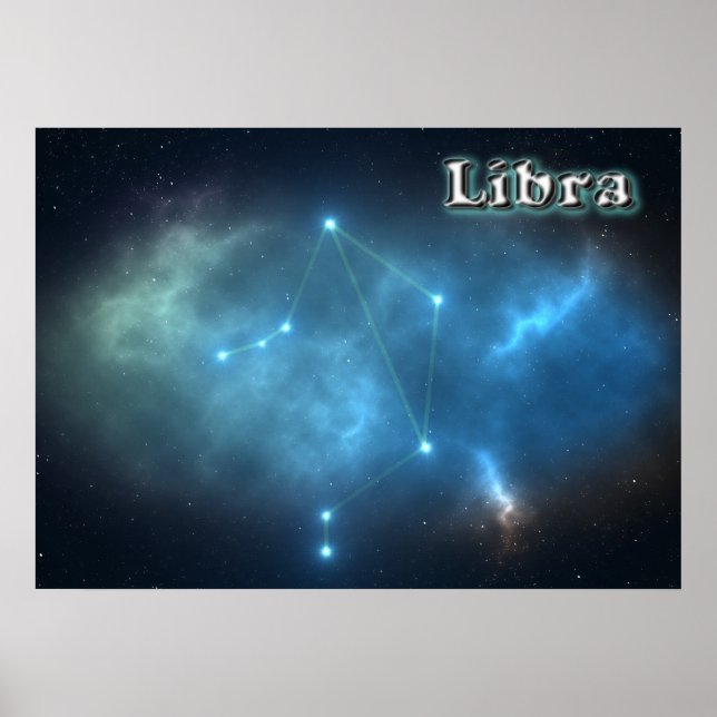 Póster Constelación de Libra (Frente)