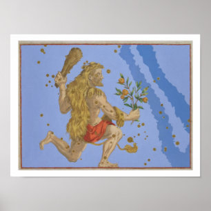 Póster Constelación de Pelt de León de Hércules, de 'Uran