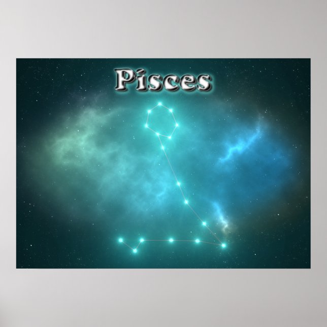 Póster Constelación de Pisces (Frente)