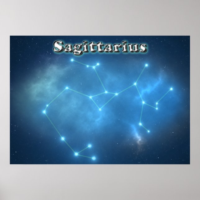 Póster Constelación de Sagittarius (Frente)