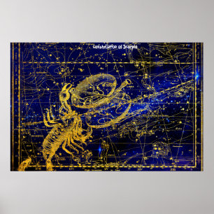 Póster Constelación de Scorpio