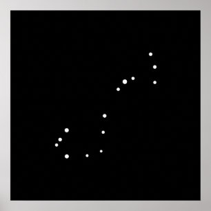 Póster Constelación Scorpius por las pimientas de Leslie