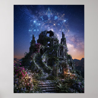 Póster Constelaciones del Crepúsculo del Observatorio