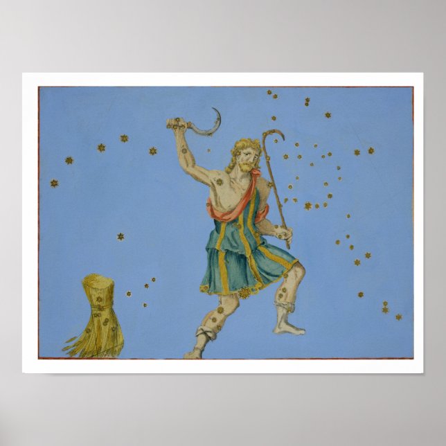 Póster Constellation of Bootes, from 'Uranometria' by Joh (Frente)