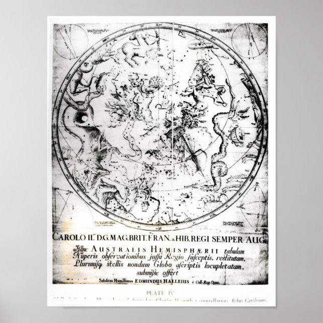 Póster Constellations of the Southern Hemisphere (Frente)