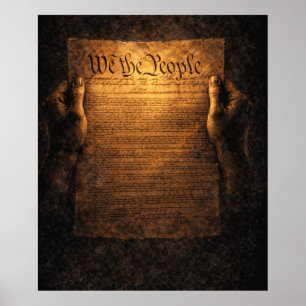 Póster Constitución de EE. UU. Nosotros el Pueblo