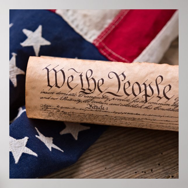 Póster Constitución de Estados Unidos (Frente)