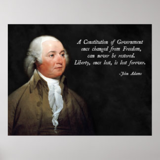 Póster Constitución de John Adams