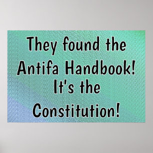 Póster Constitución El Manual de Antifa