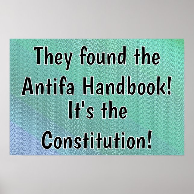Póster Constitución El Manual de Antifa (Frente)