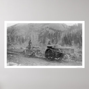 Póster Construcción De Carreteras En Alaska En 1916