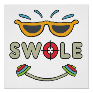 Póster Construcción de cuerpos de Swole