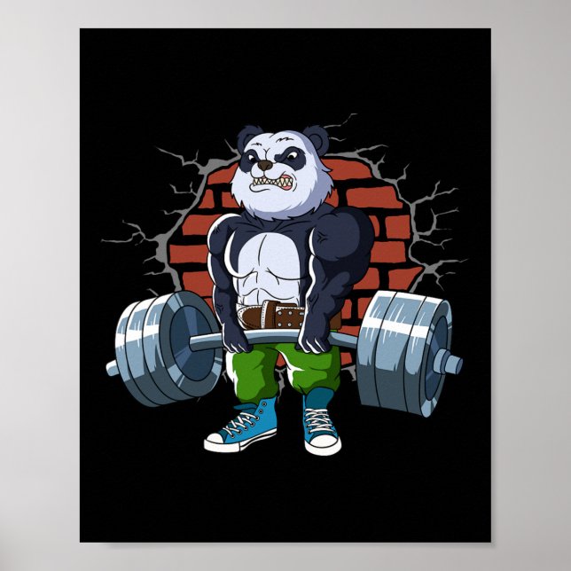 Póster Construcción De Cuerpos Y Halterofilia Diseños Pla (Frente)