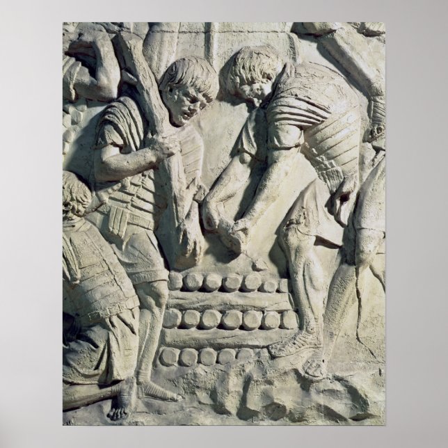 Póster Construcción de fortificaciones durante la campaña (Frente)