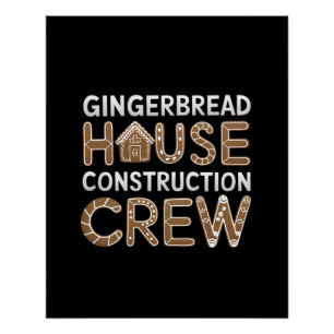 Póster Construcción de la casa Gingerbread Arte Digital