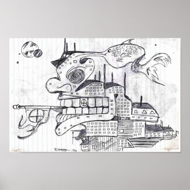 Póster Construcción de peces de guerra (Frente)