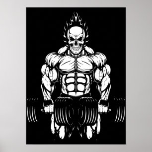 Póster Construcción de un cuerpo de entrenamiento de gimn