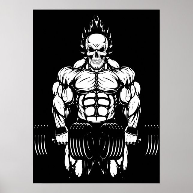 Póster Construcción de un cuerpo de entrenamiento de gimn (Frente)