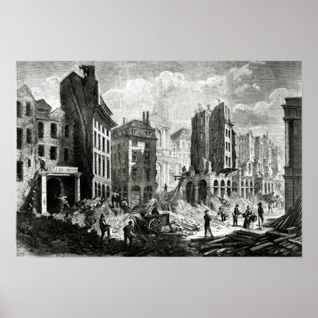 Póster Construcción del Boulevard de Sebastopol (Frente)