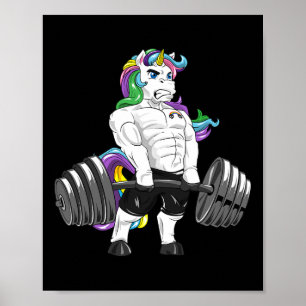 Póster Construcción del cuerpo de motor del gimnasio de U