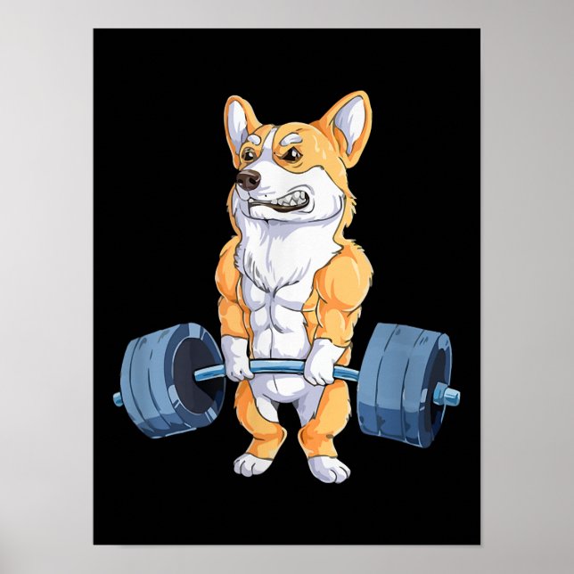 Póster Constructor de cuerpos de elevación de la potencia (Frente)