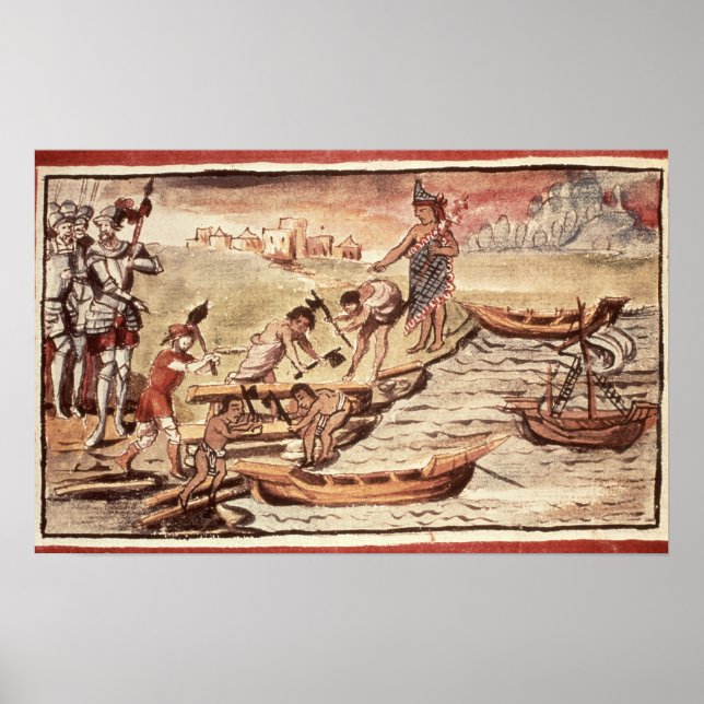 Póster Constructores de barcos de la India de México (Frente)