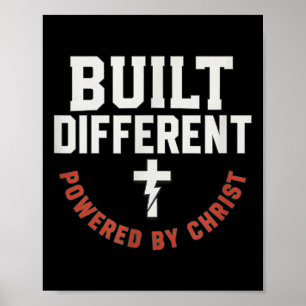 Póster Construido Diferente Potenciado Por Cristo Cristia