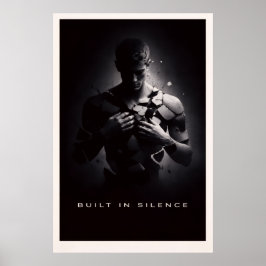 Póster Construido en Silencio - Poder Silencioso Motivaci