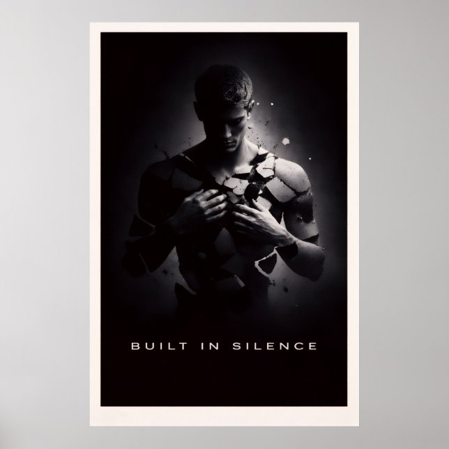 Póster Construido en Silencio - Poder Silencioso Motivaci (Frente)