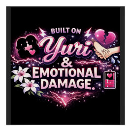 Póster Construido en Yuri & Daño Emocional | Fan de Anime