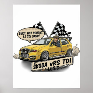 Póster Construido No Comprado 1.9 TDI Logic - Škoda Fabia