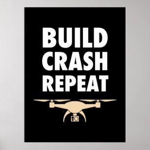 Póster Construirestrellar Repetir Drone