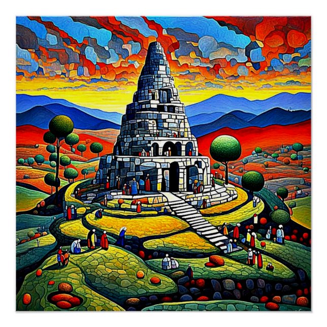 Póster Construyendo el Templo (Anverso)