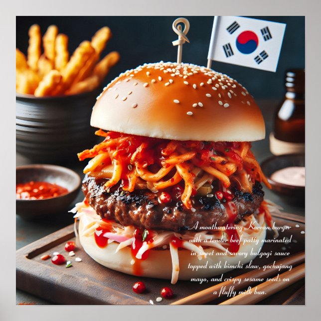 Póster Consuelo coreano: Indulgencia en Bulgogi (Frente)