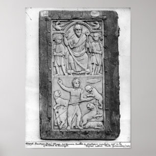 Póster Consular diptych of Aetius, left hand panel