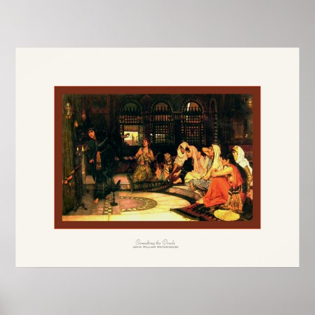 Póster Consultar al Oracle ~ John William Waterhouse (Frente)