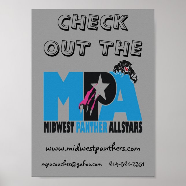 Póster Consulte el MPA (Frente)