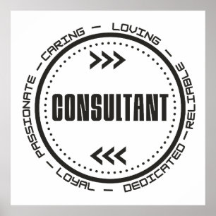 Póster Consultor asombroso
