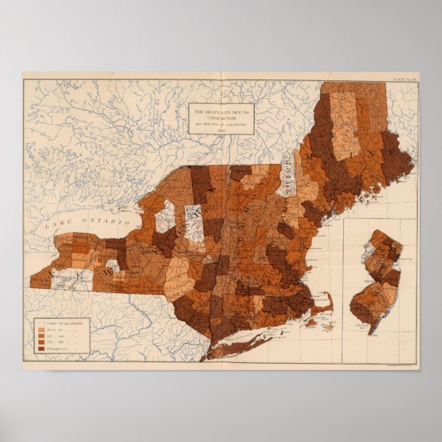 Póster Consumo NY, NJ, Nueva Inglaterra (Frente)