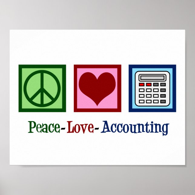 Póster Contabilidad de Amor y Paz (Frente)