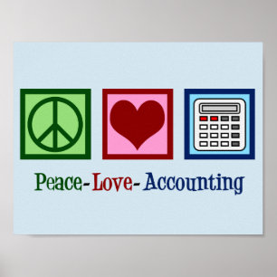 Póster Contabilidad Paz Amor