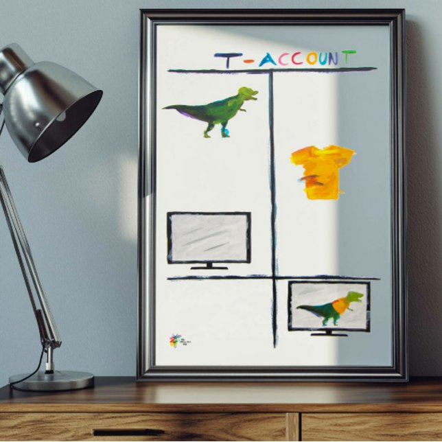 Póster Contable Art T Rex T Contable Office (Subido por el creador)