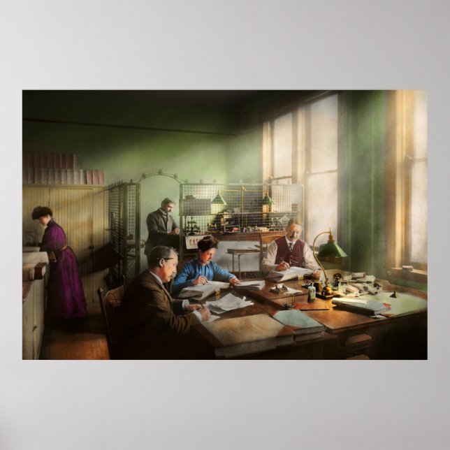 Póster Contable - Departamento de contabilidad, 1902 (Frente)