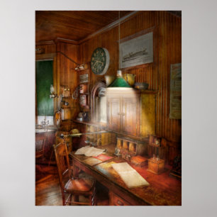 Póster Contable - estación del impuesto otra vez