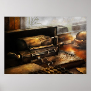 Póster Contable - la máquina sumadora